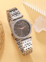 Casual Elegant Luxurious Solid Color Folding Buckle Quartz Women's Watches main image 3