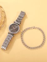 Casual Elegant Luxurious Solid Color Folding Buckle Quartz Women's Watches main image 5