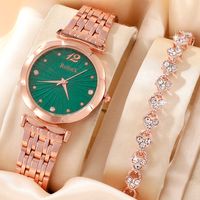 Casual Elegant Luxurious Solid Color Folding Buckle Quartz Women's Watches sku image 4