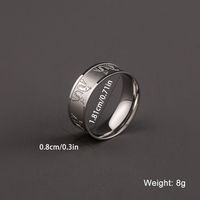 IG Style Simple Style Butterfly 304 Stainless Steel Carving Unisex Wide Band Rings main image 2