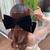Women's Casual Simple Style Commute Bow Knot Alloy Flannel Hair Clip sku image 2