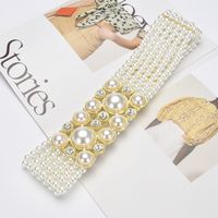 Lady Sweet Pastoral Round Imitation Pearl Women's Chain Belts main image 3