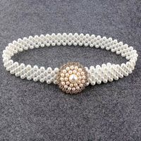 Lady Sweet Pastoral Round Imitation Pearl Women's Chain Belts main image 7