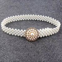 Lady Sweet Pastoral Round Imitation Pearl Women's Chain Belts main image 8