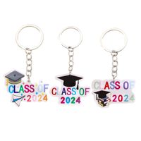 Simple Style Book Letter Number Arylic Keychain main image 1