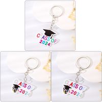 Simple Style Book Letter Number Arylic Keychain main image 5