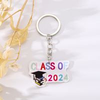 Simple Style Book Letter Number Arylic Keychain sku image 1