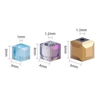 100 PCS/Package Artificial Crystal Square main image 2