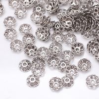 100 PCS/Package Metal Flower Flower Shape Bead Caps Simple Style sku image 2
