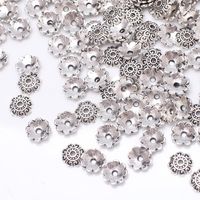 100 PCS/Package Metal Flower Flower Shape Bead Caps Simple Style sku image 15