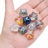 10 PCS/Package 18*12.5mm Hole 2~2.9mm Glass Star Beads main image 4