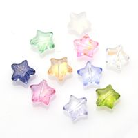 50 PCS/Package 10 * 10mm Hole 1~1.9mm Glass Star Beads main image 4