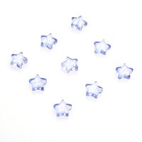 50 PCS/Package 10 * 10mm Hole 1~1.9mm Glass Star Beads sku image 1