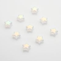 50 Pièces/Paquet 10*10mm Trou 1~1.9mm Verre Star Perles sku image 7