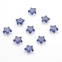 50 PCS/Package 10 * 10mm Hole 1~1.9mm Glass Star Beads sku image 8