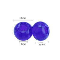 20 PCS/Package 10 * 14mm Hole 6~9.9mm Glass Round Beads main image 2