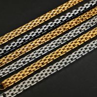 Hip-hop Cool Style Geometric Titanium Steel Plating 18k Gold Plated Unisex Bracelets main image 6