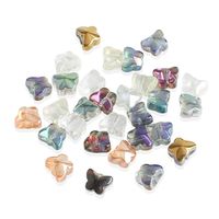 50 PCS/Package 6 * 8mm Hole 1~1.9mm Glass Butterfly Beads main image 3