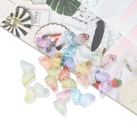 50 PCS/Package 8 * 15mm Hole 1~1.9mm Glass Butterfly Beads main image 4