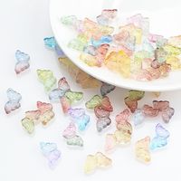 50 PCS/Package 8 * 15mm Hole 1~1.9mm Glass Butterfly Beads main image 5