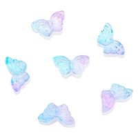 50 PCS/Package 8 * 15mm Hole 1~1.9mm Glass Butterfly Beads sku image 2