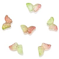 50 PCS/Package 8 * 15mm Hole 1~1.9mm Glass Butterfly Beads sku image 4