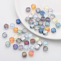 50 PCS/Package Diameter 6 Mm Hole Under 1mm Glass Rose Beads main image 5