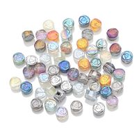 50 PCS/Package Diameter 6 Mm Hole Under 1mm Glass Rose Beads main image 3