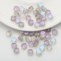 50 PCS/Package Diameter 6 Mm Hole Under 1mm Glass Rose Beads sku image 4