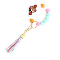 Cartoon Style Animal Silica Gel Beaded Bag Pendant Keychain sku image 9