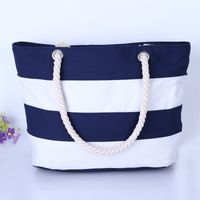 Women's Large Cotton Polyester Color Block Vintage Style Classic Style Square Zipper Canvas Bag main image 5