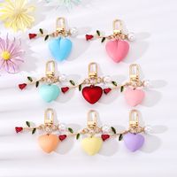 Simple Style Heart Shape Resin Keychain main image 6