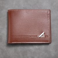 Men's Solid Color Pu Leather Flip Cover Small Wallets sku image 3