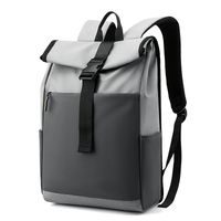Men's Solid Color Nylon Zipper Fashion Backpack Laptop Backpack main image 3