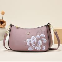 Women's Medium Pu Leather Solid Color Vintage Style Classic Style Square Zipper Shoulder Bag main image 5