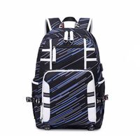 Hombres Geométrico Bloque De Color Tela Oxford Cremallera Mochila Funcional Mochila Para Portátil sku image 6