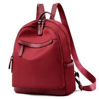 Solid Color Casual School Daily Women's Backpack sku image 3