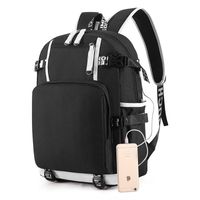 Unisex Solid Color Oxford Cloth Zipper Functional Backpack Laptop Backpack main image 1