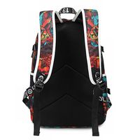Unisex Flower Oxford Cloth Zipper Functional Backpack Laptop Backpack main image 3