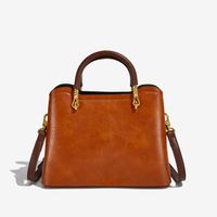 Women's Medium Pu Leather Color Block Streetwear Square Zipper Handbag main image 2