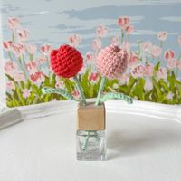 Hand Gefertigte Kreative Gewebte Sonnenblumen Tulpe Aroma Therapie Anhänger sku image 5
