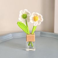 Handmade Creative Woven Sunflower Tulip Aromatherapy Pendant sku image 1