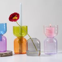 Simple Style Classic Style Solid Color Glass Candlestick main image 1