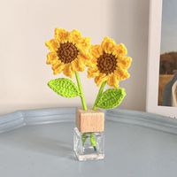 Handmade Creative Woven Sunflower Tulip Aromatherapy Pendant sku image 6