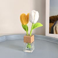 Handmade Creative Woven Sunflower Tulip Aromatherapy Pendant sku image 4