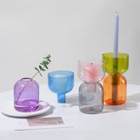 Simple Style Classic Style Solid Color Glass Candlestick main image 4
