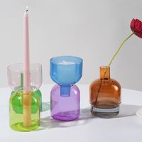 Simple Style Classic Style Solid Color Glass Candlestick main image 2
