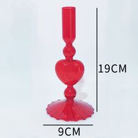 Simple Style Classic Style Solid Color Glass Candlestick Artificial Decorations sku image 1