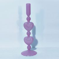 Simple Style Classic Style Solid Color Glass Candlestick Artificial Decorations main image 4