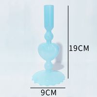 Simple Style Classic Style Solid Color Glass Candlestick Artificial Decorations sku image 4
